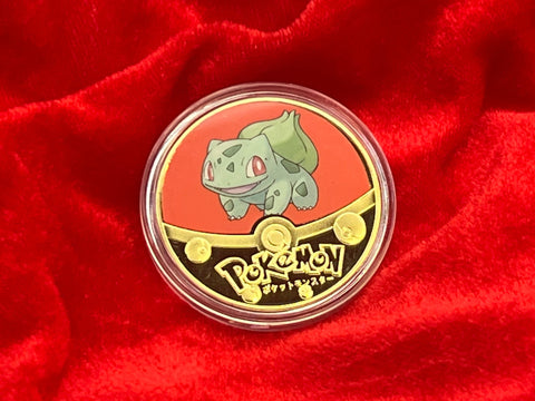 Bulbasaur Red Pokemon Coin