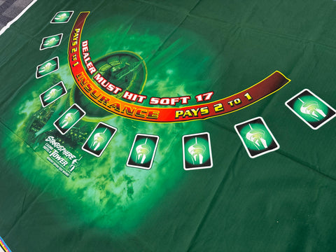 Stratosphere Blackjack Green 10-Spot Layout