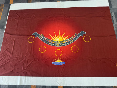 Sunset Station Red Blackjack Layout