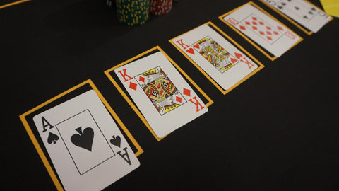 Poker Desk Mat Dealer Practice Kit 48" X 24"