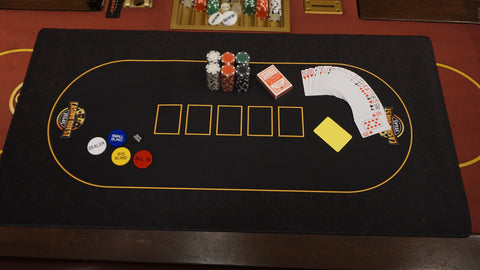 Poker Desk Mat Dealer Practice Kit 48" X 24"