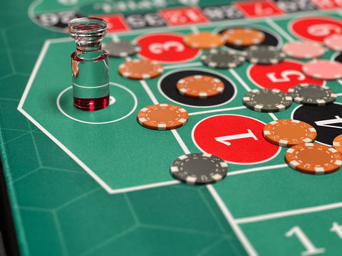 CEG Single Zero Roulette Desk Mat 48" X 24"