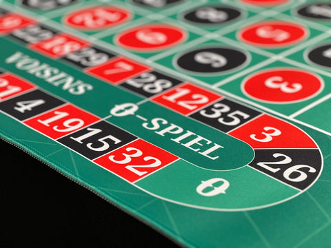 CEG Single Zero Roulette Desk Mat 48" X 24"