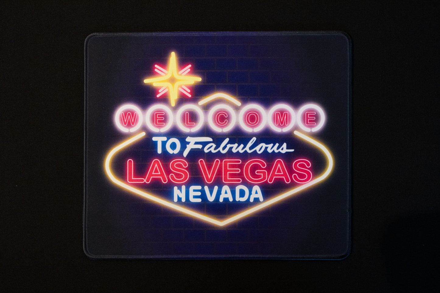 Las Vegas Neon Sign Mouse Pad 13"x11"