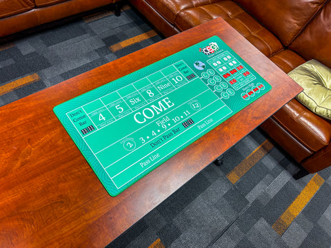 Mini Craps Dealer Practice Mat 34.5" x 15.5"