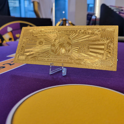 24K Gold Plated American Bill $1M
