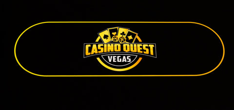 Black & Gold Poker Table Top Poker Layout