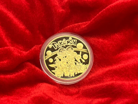 Squirtle Red Pokemon Coin