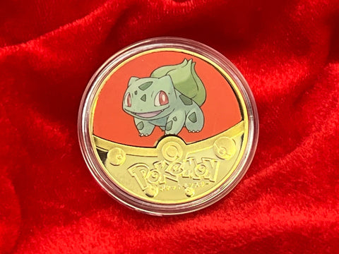 Bulbasaur Red Pokemon Coin