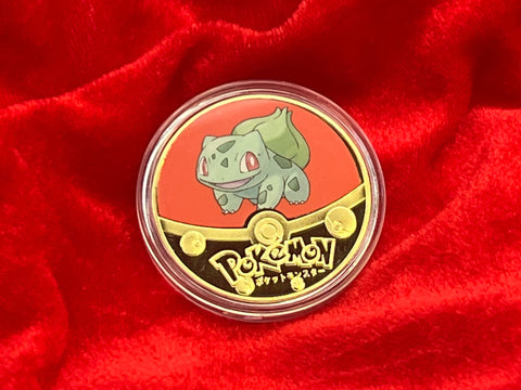 Bulbasaur Red Pokemon Coin