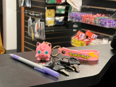 Jiggly Puff Pokemon Keychain