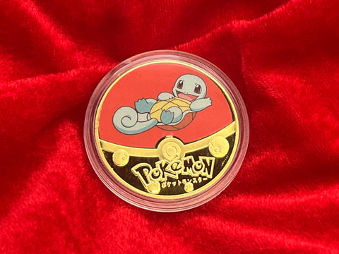 Squirtle Red Pokemon Coin