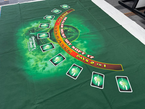 Stratosphere Blackjack Green 10-Spot Layout