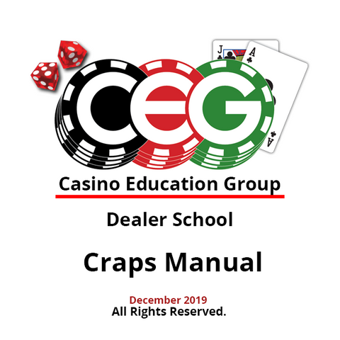 Craps Dealer Desk Mat Practice Kit