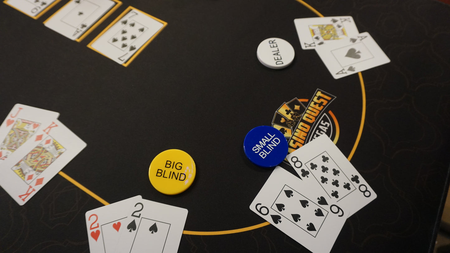 Poker Desk Mat Dealer Practice Kit