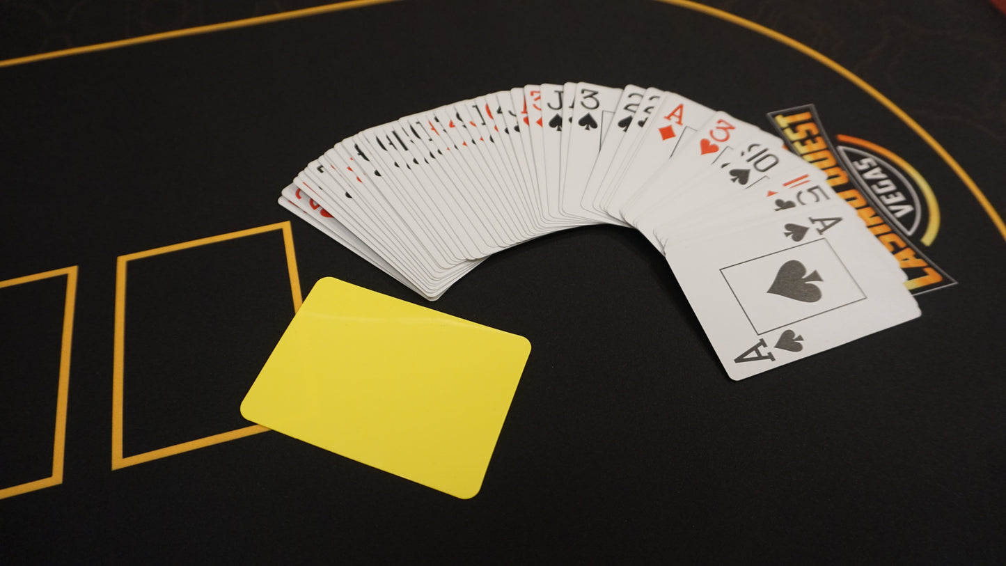 Poker Desk Mat Dealer Practice Kit