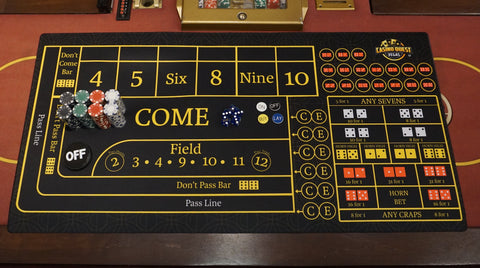 Craps Dealer Desk Mat Practice Kit