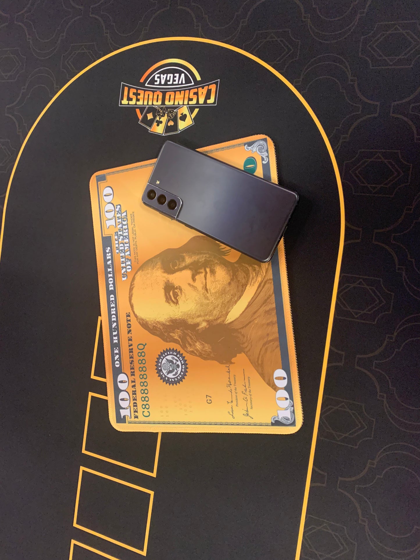 Gold $100 Bill Mouse Pad 11" x 8 "