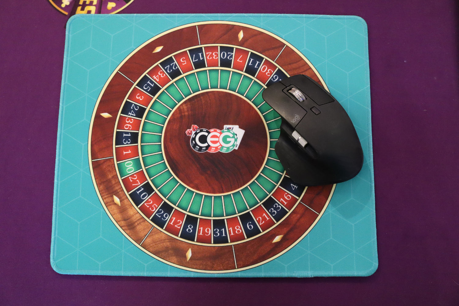 CEG Roulette Wheel Mouse Pad – Casino Quest