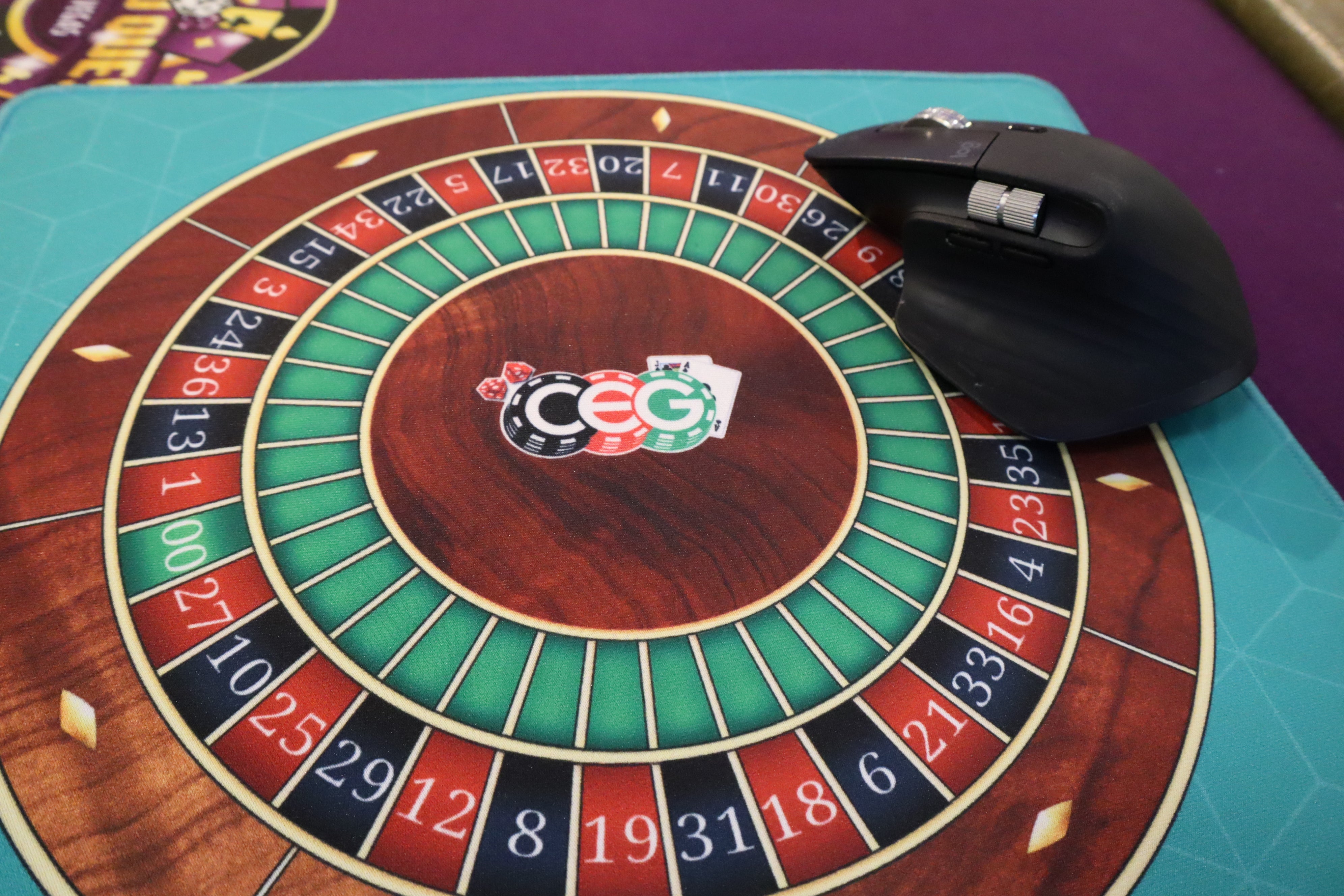 CEG Roulette Wheel Mouse Pad – Casino Quest