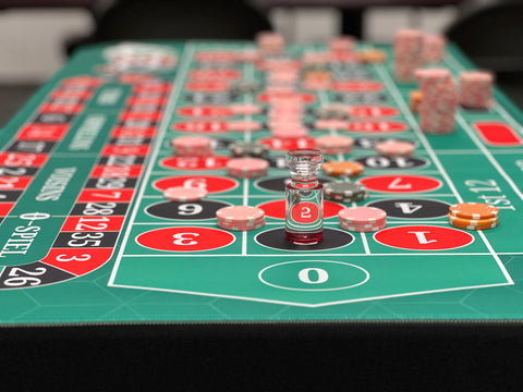 CEG Single Zero Roulette Desk Mat 48" X 24"