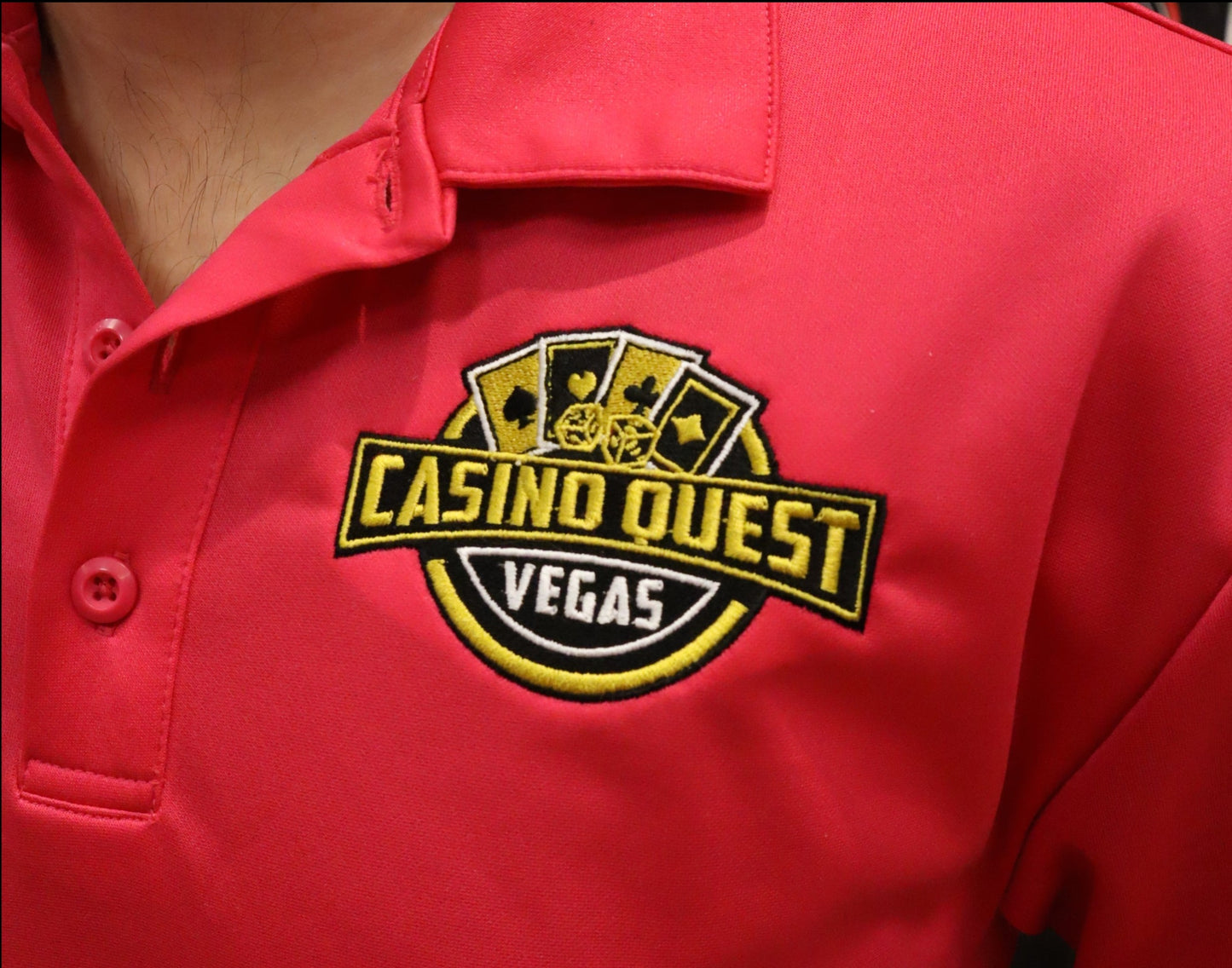 Casino Quest Silk Touch Pink Polo