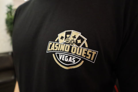 Slim-Fit Sparkling GK Gold Casino Quest Tee