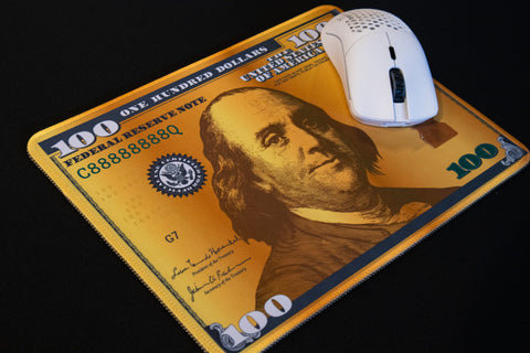 Gold $100 Bill Mouse Pad 11" x 8 "