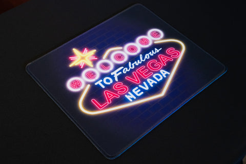 Las Vegas Neon Sign Mouse Pad 13"x11"