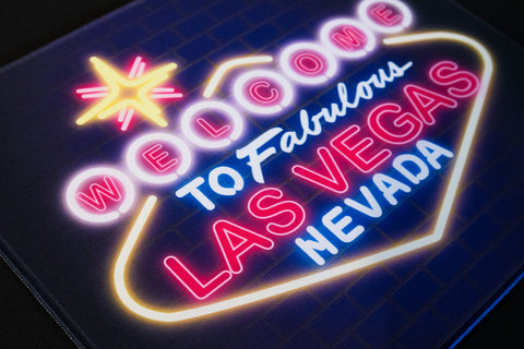 Las Vegas Neon Sign Mouse Pad 13"x11"