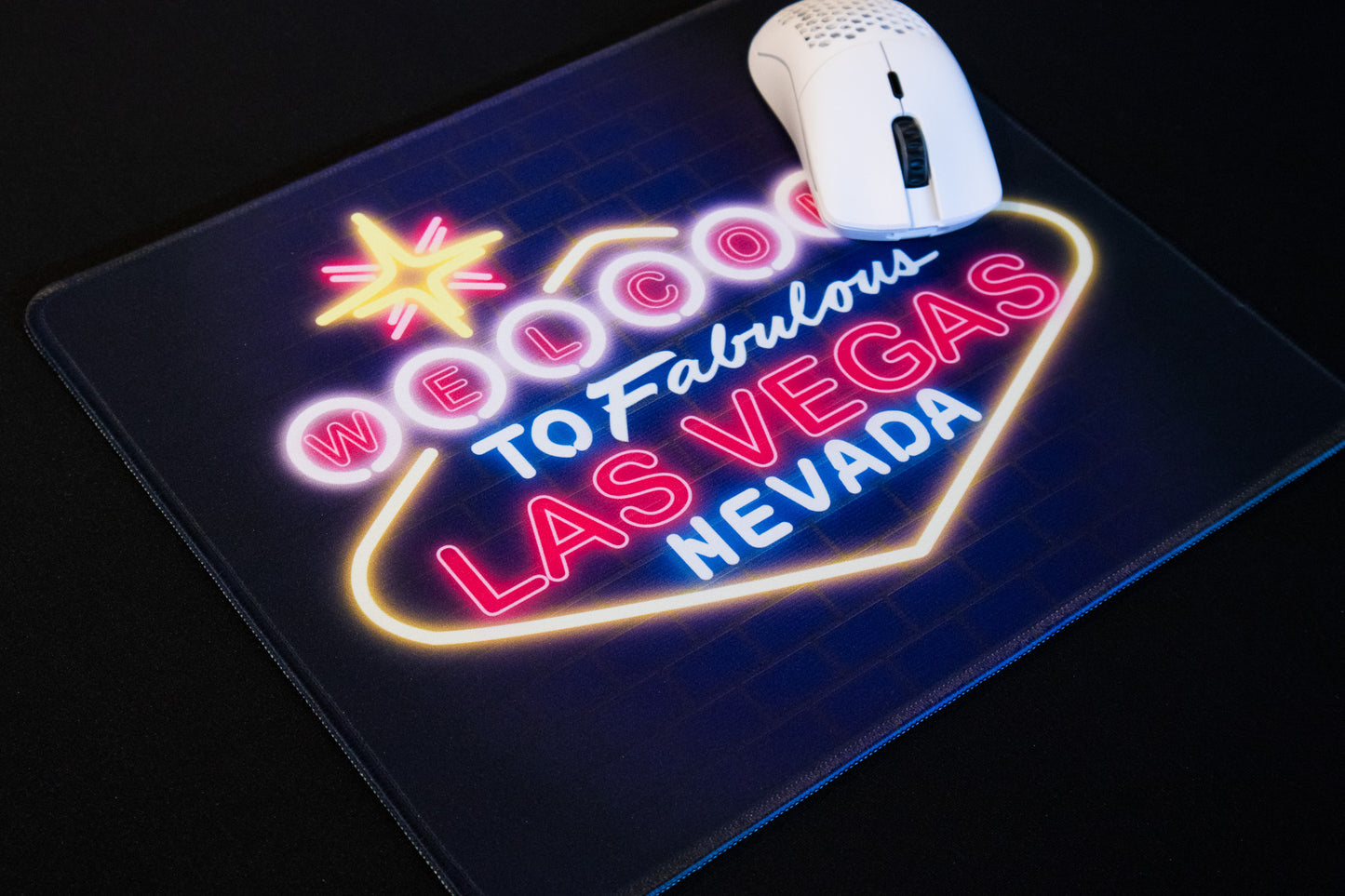 Las Vegas Neon Sign Mouse Pad 13"x11"