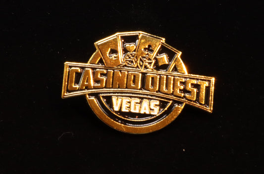 Casino Quest Gold Logo Pin
