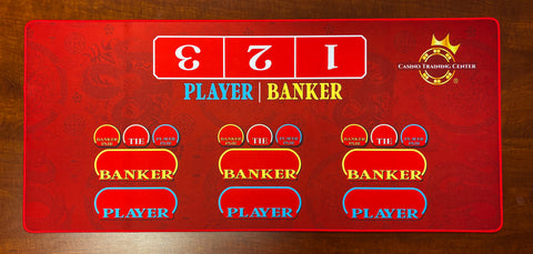 Mini Baccarat Dealer Practice Mat 34.5" x 15.5"