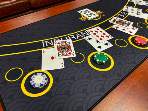 Mini Blackjack Dealer Practice Mat 34.5" x 15.5"