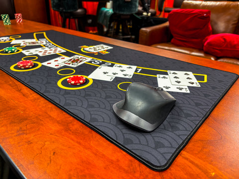 Mini Blackjack Dealer Practice Mat 34.5" x 15.5"