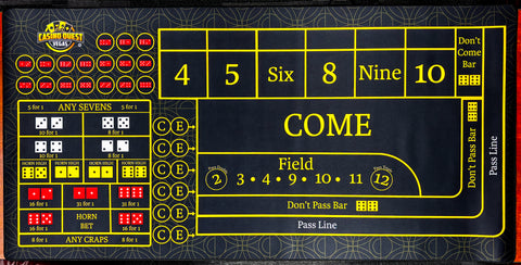 Craps Desk Mat 48" X 24"