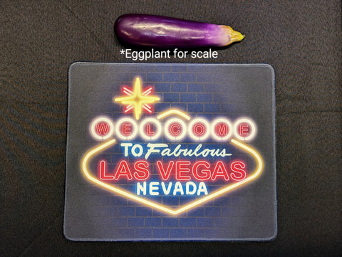 Las Vegas Neon Sign Mouse Pad 13"x11"