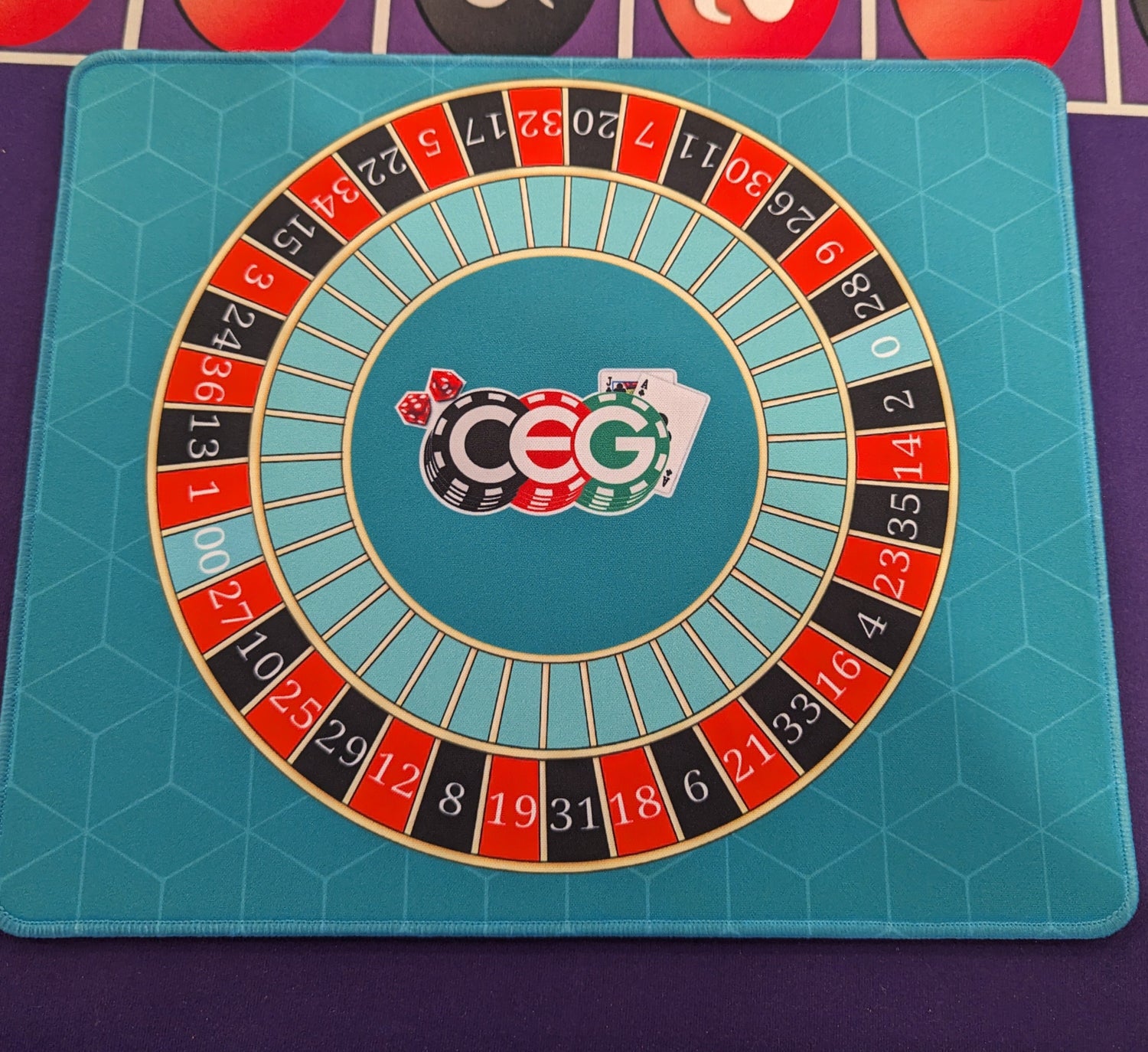 CEG Roulette Wheel Mouse Pad – Casino Quest