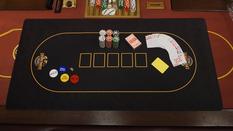 Poker Desk Mat Dealer Practice Kit