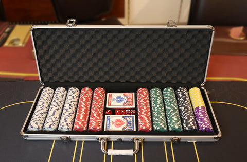 Silver Metal Poker Case