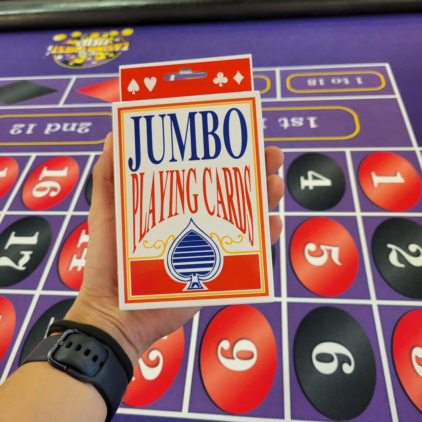 Jumbo Large 5 x 3.5 Playing Cards