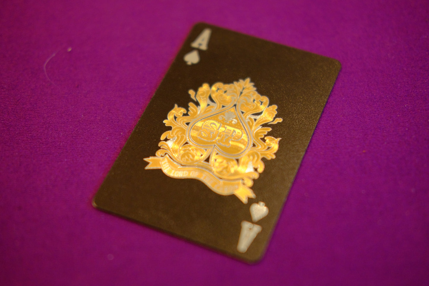 Black and Gold Skull  Playing Card