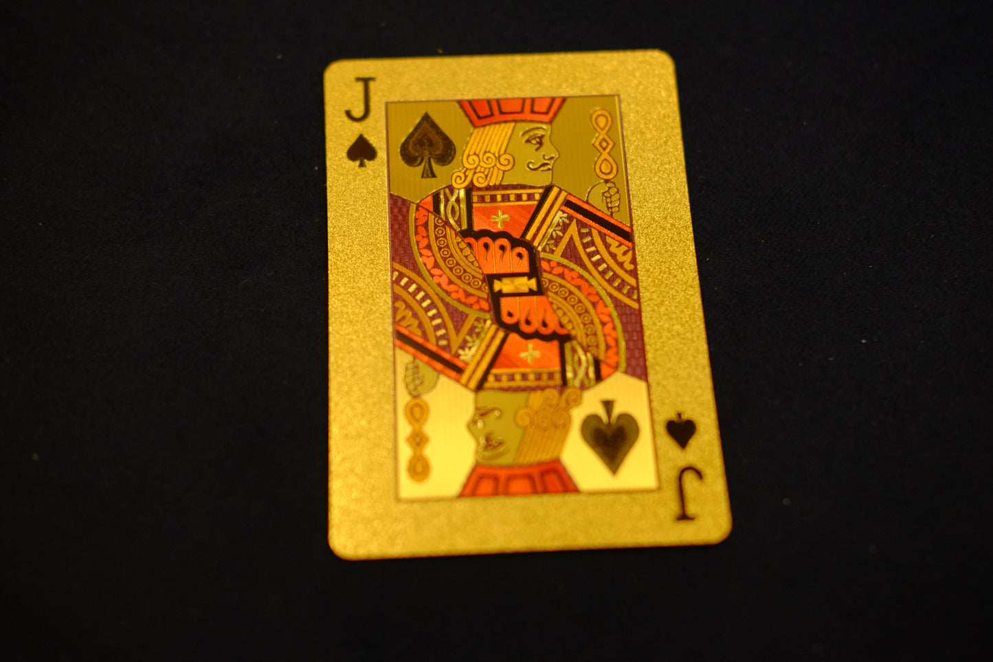 24k Gold Foil Playing Card Benjamin Gold Lux