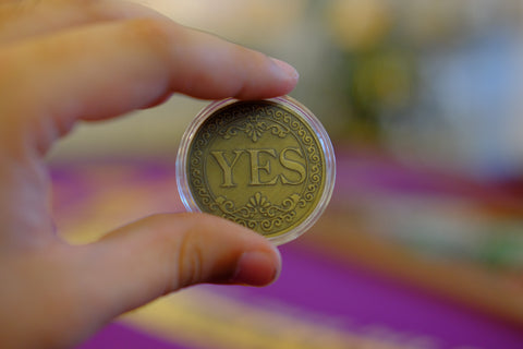 Fancy Yes and No Flip Coin