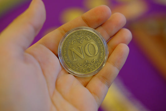 Fancy Yes and No Flip Coin