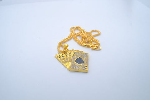 Royal Flush Dazzling Chain Necklace