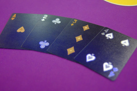 24k Gold Foil & Black Benjamin Playing Cards