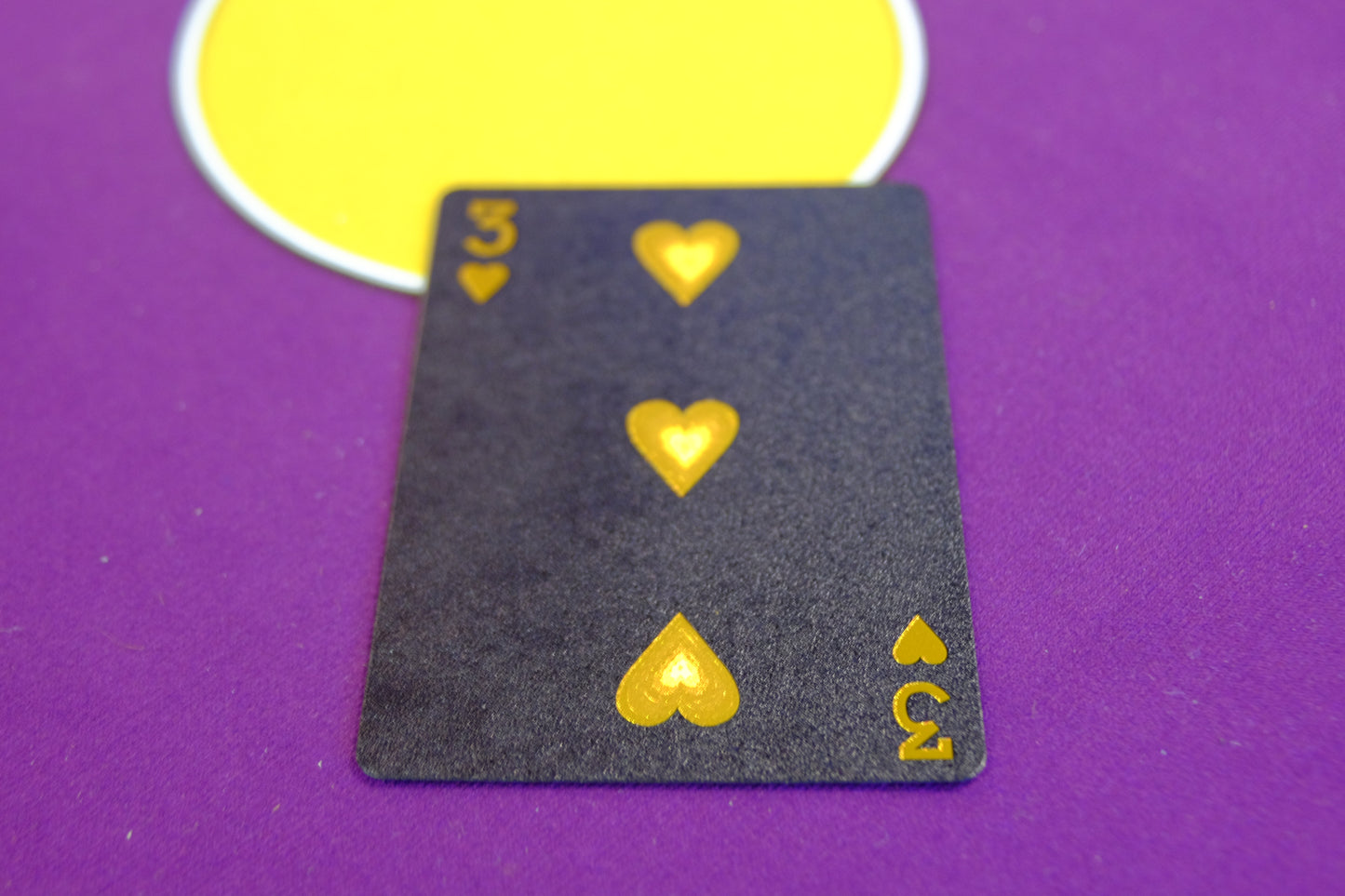 24k Gold Foil & Black Cross Skulls Playing Cards