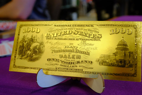 24K Gold Foil Colonial America National Currency