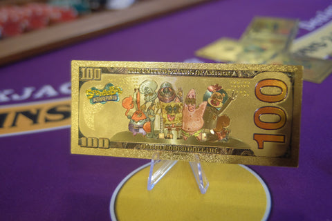 SpongeBob Gold Foil Bills